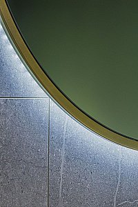 Зеркало Art&Max ASTI AM-Ast-800-DS-FNC-Gold в ванную от интернет-магазине сантехники Sanbest