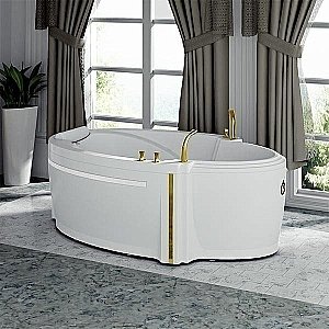 Ванна акриловая FRA GRANDE Ницца 4-01-4-0-0-406 190х110 белая с гидромассажем купить в интернет-магазине Sanbest