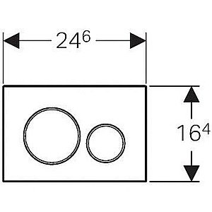 Кнопка для инсталляции Geberit Sigma 20 115.882.JQ.1 купить в интернет-магазине сантехники Sanbest