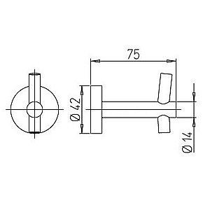 Крючок PAINI Pixel 81CR011 хром купить в интернет-магазине сантехники Sanbest