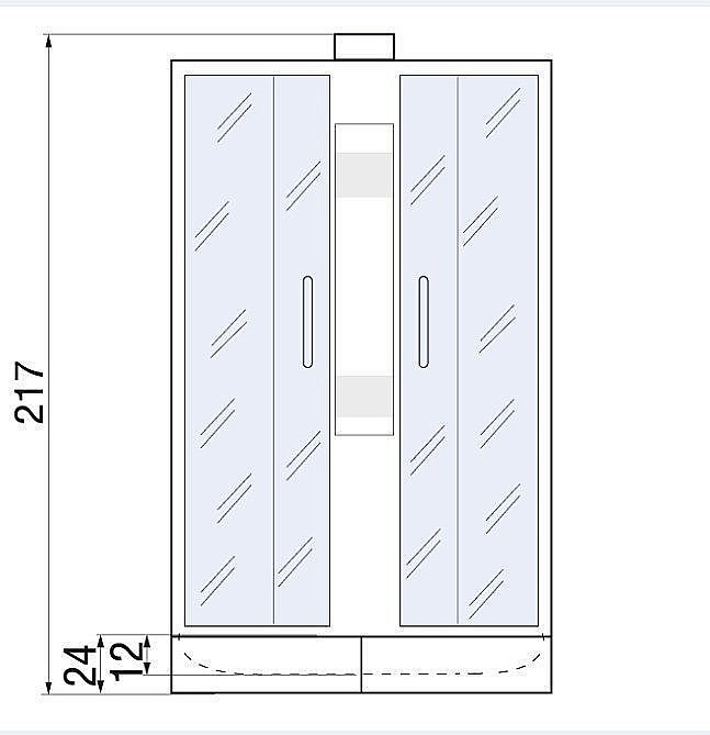 Душевая кабина River Lena 24 90x90 МТ без крыши купить в интернет-магазине Sanbest