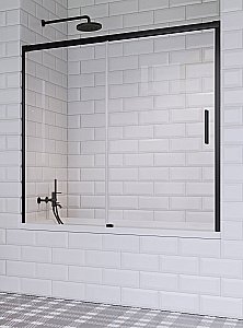 Шторка для ванны Radaway Idea Black PN DWJ 140 купить в интернет-магазине Sanbest