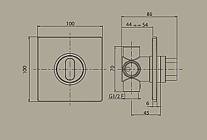 Дивертор Migliore Kvant 26087 для смесителя в интернет-магазине сантехники Sanbest