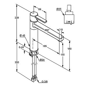 Смеситель для кухни Kludi Zenta 389730575 купить в интернет-магазине сантехники Sanbest