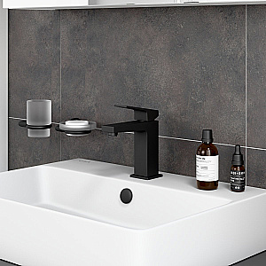 Смеситель для раковины VitrA Minimax Square A4372036EXP матовый черный купить в интернет-магазине сантехники Sanbest