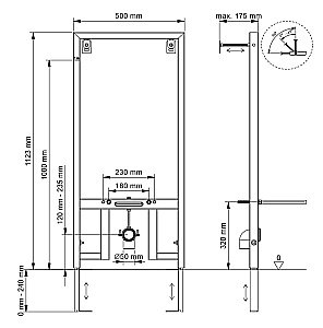 Система инсталляции для биде BERGES NOVUM 049212 купить в интернет-магазине сантехники Sanbest
