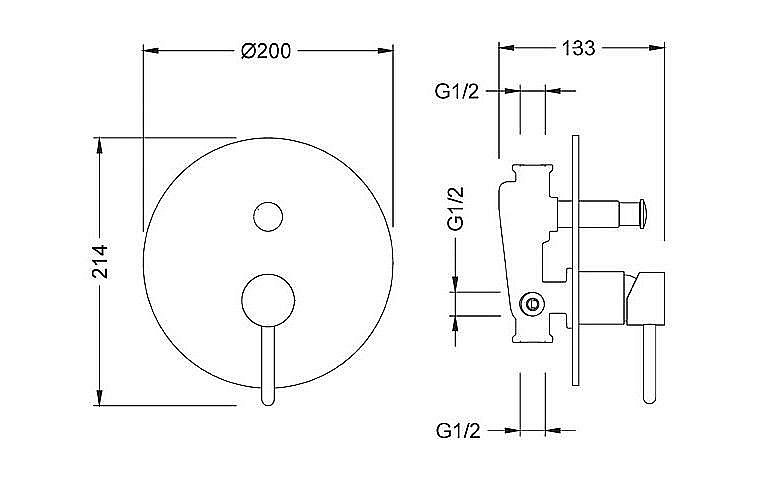 Смеситель для душа Schein Icon 6026069 купить в интернет-магазине сантехники Sanbest