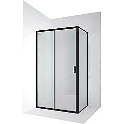 Душевой уголок Ambassador Forsa AB 17021221AB-90AB 150х90 стекло прозрачное/профиль черный купить в интернет-магазине Sanbest