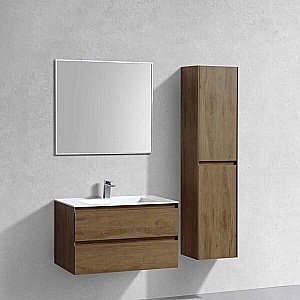 Тумба с раковиной Vincea Luka 80 T.Oak для ванной в интернет-магазине Sanbest