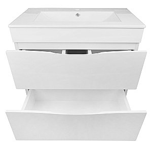 Тумба с раковиной Loranto Santorini CS00086974 80 белая для ванной в интернет-магазине Sanbest