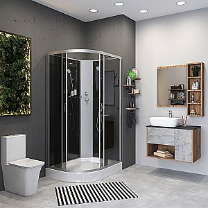 Душевая кабина Niagara Classic NG-3512-14BK 120х80 купить в интернет-магазине Sanbest