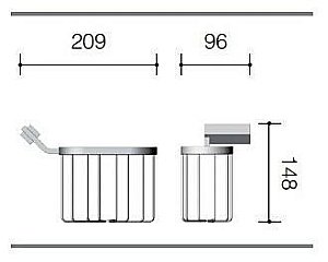 Держатель освежителя воздуха двойной WATTEAU (122F) купить в интернет-магазине сантехники Sanbest