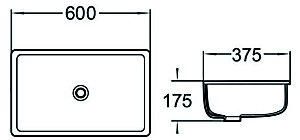 Раковина SantiLine 60 SL-3006 белая купить в интернет-магазине Sanbest