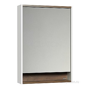 Зеркальный шкаф Акватон Капри 60 темное дерево купить в интернет-магазине сантехники Sanbest