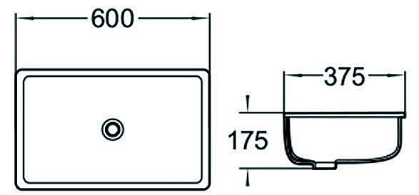 Раковина SantiLine 60 SL-3006 белая купить в интернет-магазине Sanbest