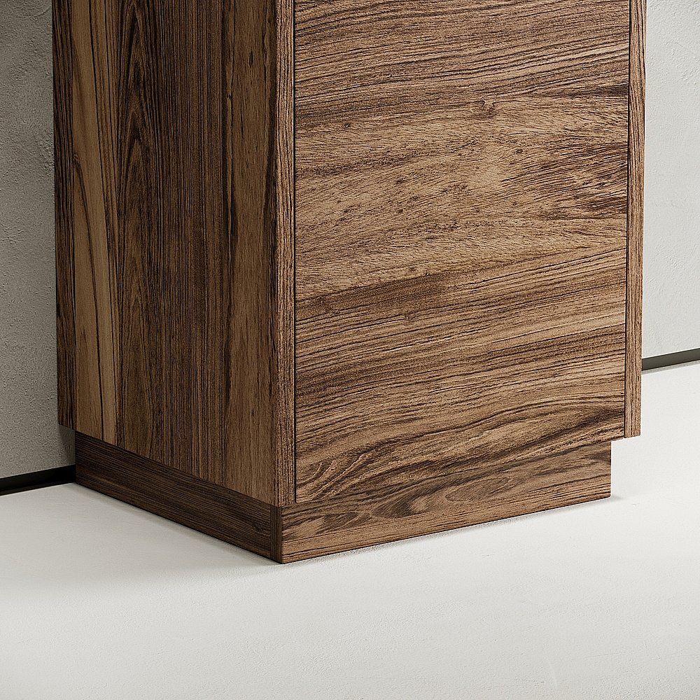 Пенал Sancos Libra Floor PLB35FECH дуб чарльстон для ванной в интернет-магазине сантехники Sanbest