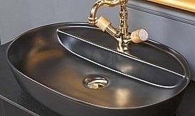 Раковина Armadi Art Vallessi 61 871 черная купить в интернет-магазине Sanbest