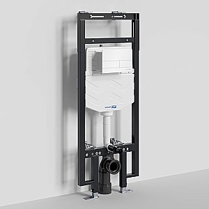 Инсталляция для унитаза WasserKraft Dinkel 58TLT.010.ME.WH04 с белой кнопкой купить в интернет-магазине сантехники Sanbest