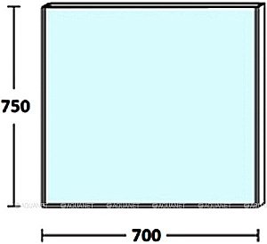Зеркало De Aqua Сильвер 261671 70 черный в ванную от интернет-магазине сантехники Sanbest
