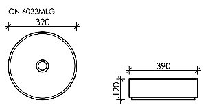 Раковина накладная Ceramica Nova Element CN6022MLG зеленый матовый купить в интернет-магазине Sanbest