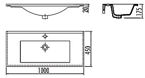 Раковина Creavit SU 100 SU100.00000 белая купить в интернет-магазине Sanbest