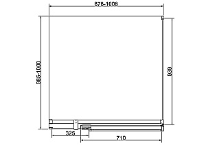Душевой уголок Vincea Extenza 100х100 VSR-4EX901010CLGM стекло прозрачное/профиль вороненая сталь купить в интернет-магазине Sanbest