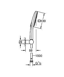 Душевой набор Grohe Rainshower SmartActive 26588LS0 купить в интернет-магазине сантехники Sanbest