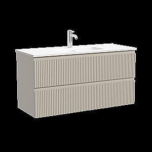 Тумба с раковиной Sancos Snob R SNR100/39CE/CN7027 Beige Soft для ванной в интернет-магазине Sanbest