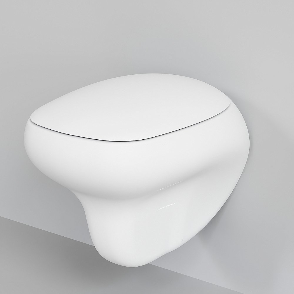 Унитаз подвесной Ambassador Diamond 123T20101R безободковый, белый матовый купить в интернет-магазине Sanbest