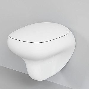 Унитаз подвесной Ambassador Diamond 123T20101R безободковый, белый матовый купить в интернет-магазине Sanbest