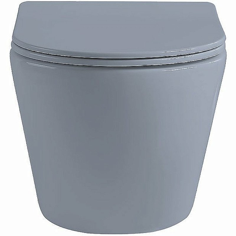 Унитаз Vincea Globo VT1-14SMO безободковый, с крышкой микролифт, океан матовый купить в интернет-магазине Sanbest