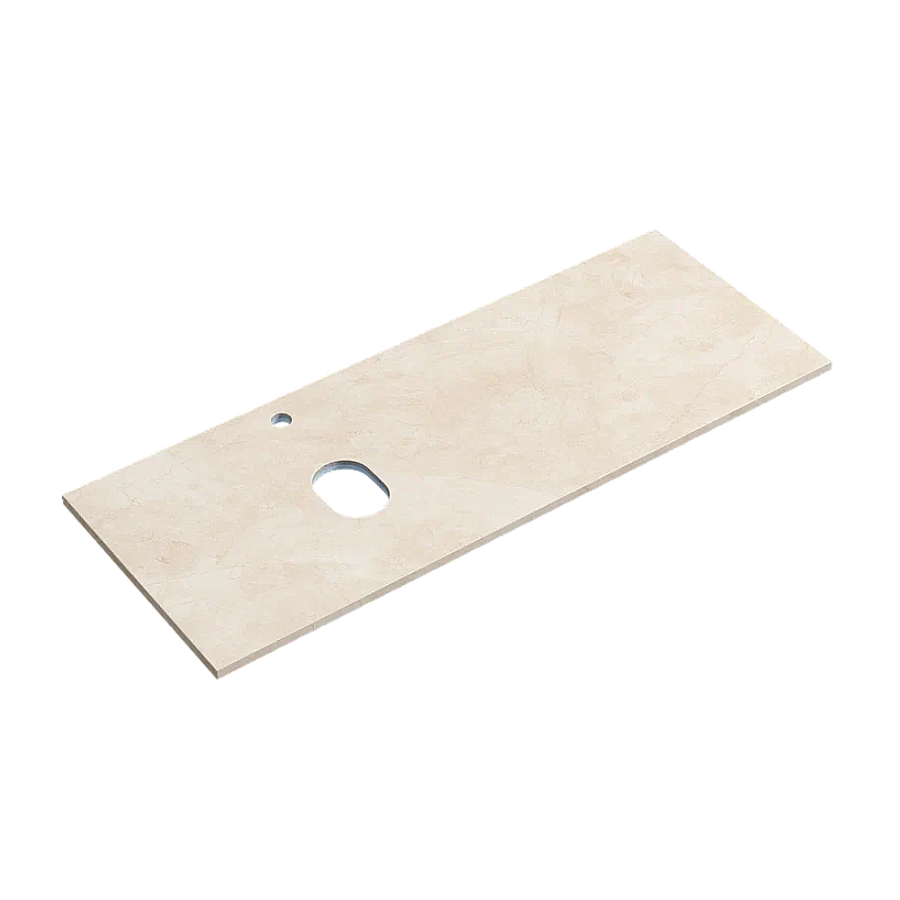 Столешница Sancos 120х46 TT120A2XL/R кремовая матовая для ванной в интернет-магазине сантехники Sanbest