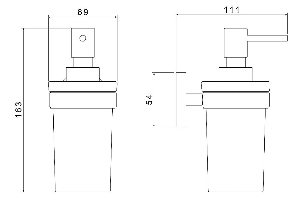 Диспенсер настенный Aquatek Европа AQ4105MB черный матовый купить в интернет-магазине сантехники Sanbest