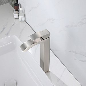 Смеситель для раковины ABBER Wasserfall AF8611SP сатин купить в интернет-магазине сантехники Sanbest