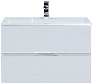 Тумба с раковиной Aquanet Алвита 235339 80 белый для ванной в интернет-магазине Sanbest