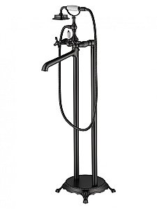 Смеситель для ванны напольного монтажа WONZON & WOGHAND RETRO, Темный графит (WW-88649020-BGM) купить в интернет-магазине сантехники Sanbest