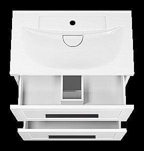 Тумба с раковиной Misty Модерн - 70 П-Мод07070-011Пр белая для ванной в интернет-магазине Sanbest