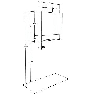 Зеркальный шкаф Акватон Сканди 1A252302SD010 90 белый купить в интернет-магазине сантехники Sanbest