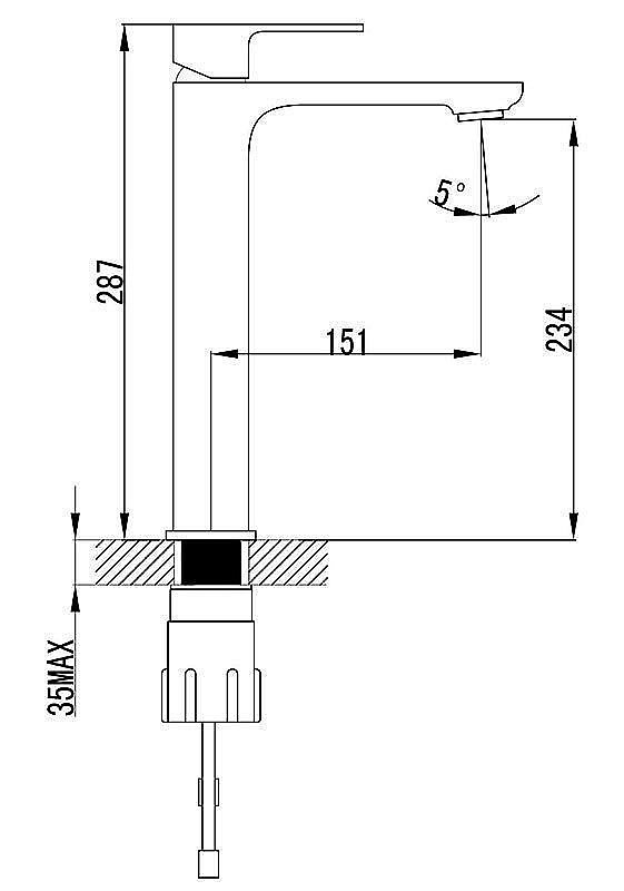 Смеситель для раковины Bien Casso BL21003105 купить в интернет-магазине сантехники Sanbest