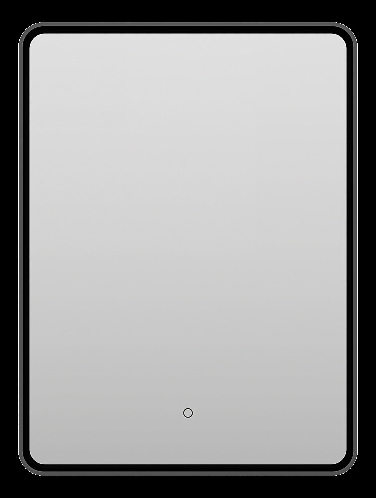 Зеркало с LED-подсветкой Misty MERCURY 60x80 черное в ванную от интернет-магазине сантехники Sanbest