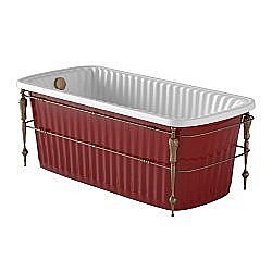 Ванна Migliore Olivia Console 24267 174х83 белая,красная,бронза купить в интернет-магазине Sanbest