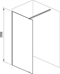 Душевое ограждение Ravak WALK-IN WALL ST 70/W SET-1000 Wall стекло прозрачное/профиль хром купить в интернет-магазине Sanbest