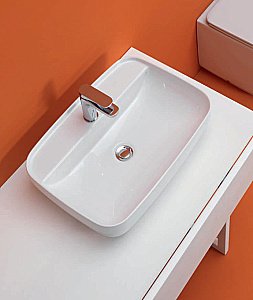 Раковина Kerasan Tribeca 60 514001bi*1 белая купить в интернет-магазине Sanbest