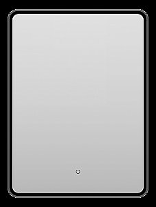 Зеркало с LED-подсветкой Misty MERCURY 60x80 черное в ванную от интернет-магазине сантехники Sanbest