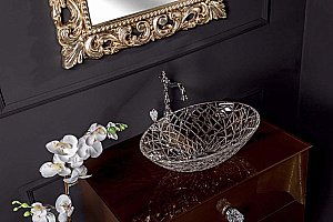 Столешница Armadi Art 853-110-DB 110 стекло шолокад для ванной в интернет-магазине сантехники Sanbest