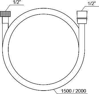 Душевой шланг Ravak SatinFlex 913.02 купить в интернет-магазине сантехники Sanbest