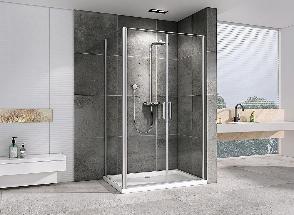 Душевой уголок ABBER Sonnenstrand AG04100C-S75 100x75 стекло прозрачное/профиль хром купить в интернет-магазине Sanbest