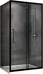 Душевой уголок ABBER Schwarzer Diamant AG30170BH-S85B 170х85 стекло прозрачное/профиль черный купить в интернет-магазине Sanbest