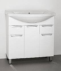 Тумба под раковину Style Line Жасмин 80 белая купить в интернет-магазине сантехники Sanbest