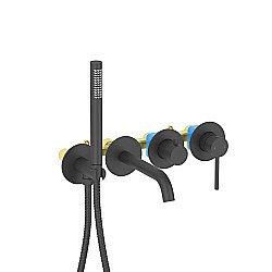 Смеситель для ванны Aquatek Европа AQ1344MB черный матовый купить в интернет-магазине сантехники Sanbest